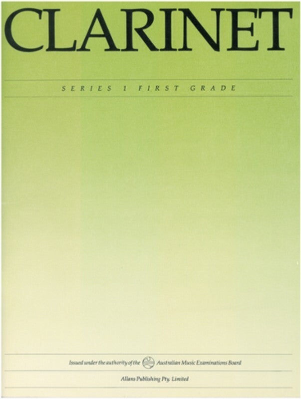 Clarinet Grade 1 Series 1 Ameb