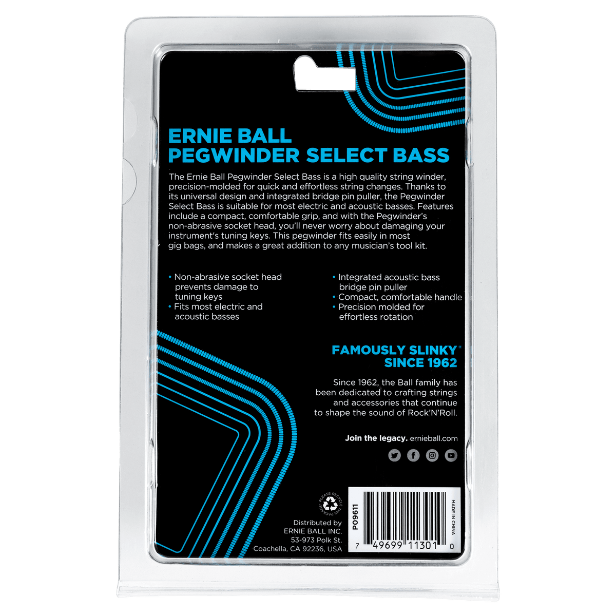 Ernie Ball Pegwinder Select Bass String Winder