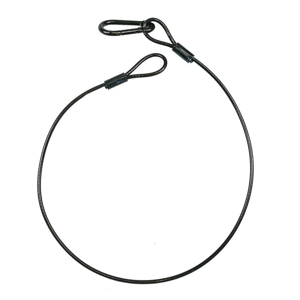 Event Lighting SW4X800PB Black PVC Coated Steel Safety Cable 4mm Thick / 120KG Load
