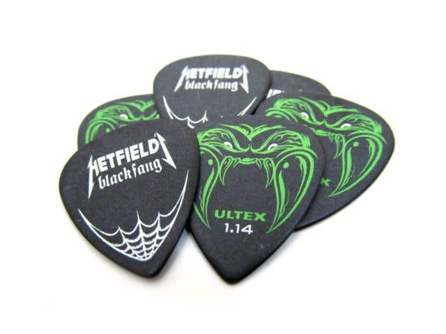 1.14mm Hetfield Black Fang Pick Player Pack Q/p6