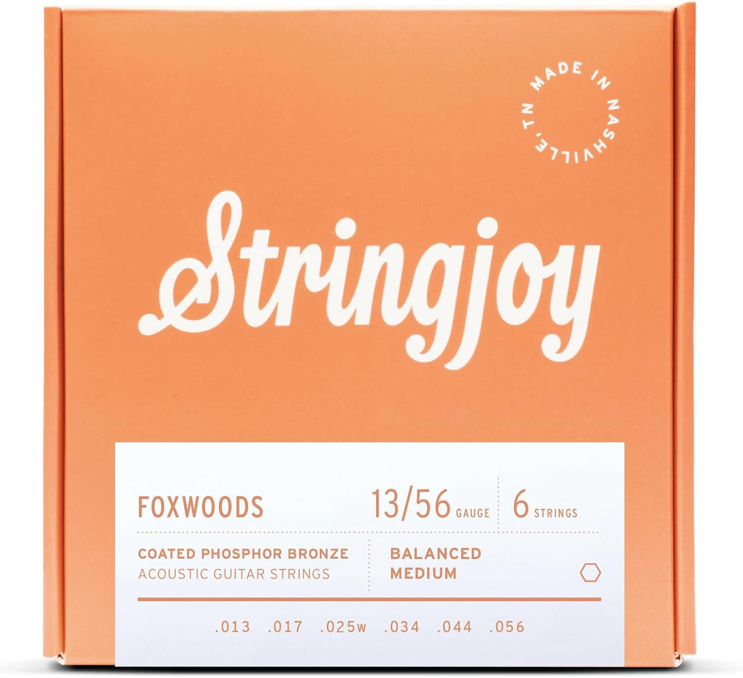 Stringjoy Naturals | Light Gauge (12-54) Phosphor Bronze Acoustic Guitar Strings