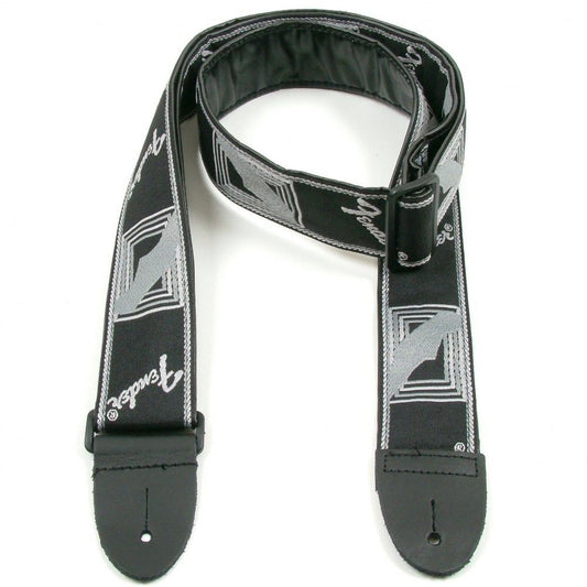 2" Monogrammed Strap (Black/Grey/Dark Grey)