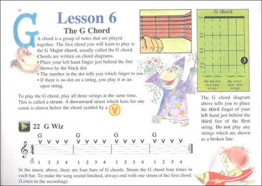 Guitar Method for Young Beginners Book 1 – Progressive Series with Online Lessons