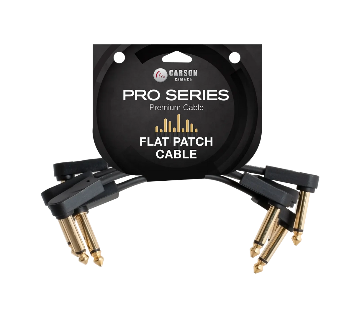 Carson Cable Co Pro Flat Patch Cable 4 Inch 4 Pack