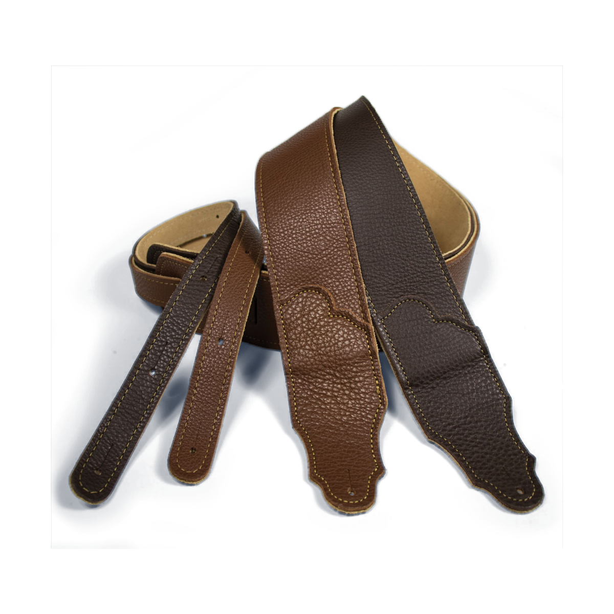 Franklin Original 3 Inch Caramel Glove Leather with Gold Stitching