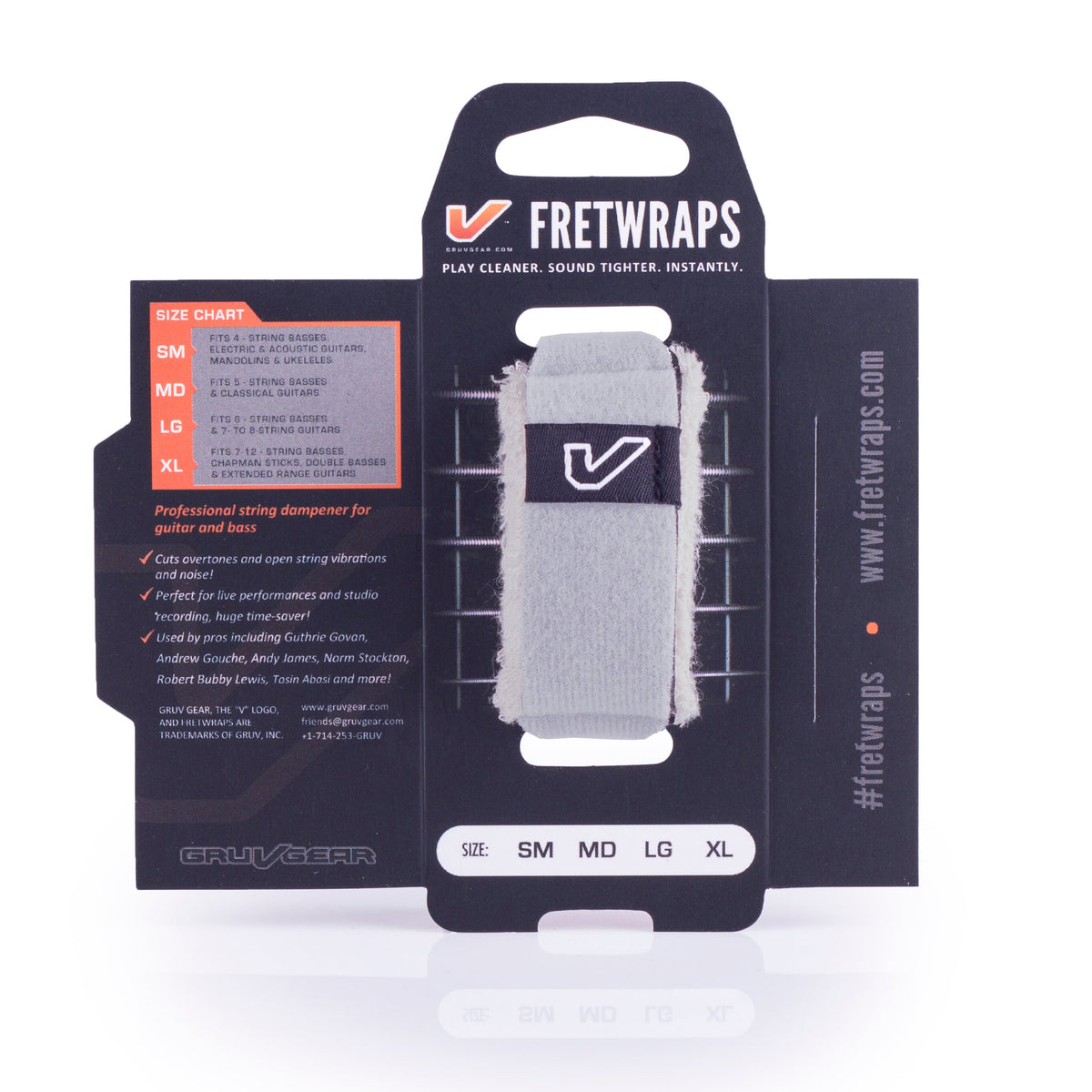 Gruv Gear FretWraps String Muter 1-Pack - White (Stone) Small