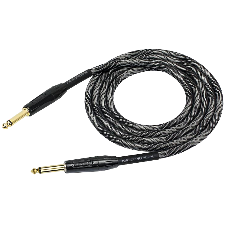 Kirlin IWB201WB 20ft Premium Plus Wave Black Instrument Cable