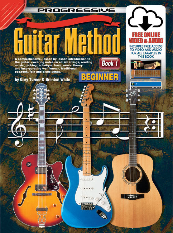 Progressive Guitar Method Book 1 - with Online Video & Audio
