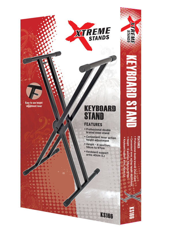 Xtreme KS166 double braced keyboard stand