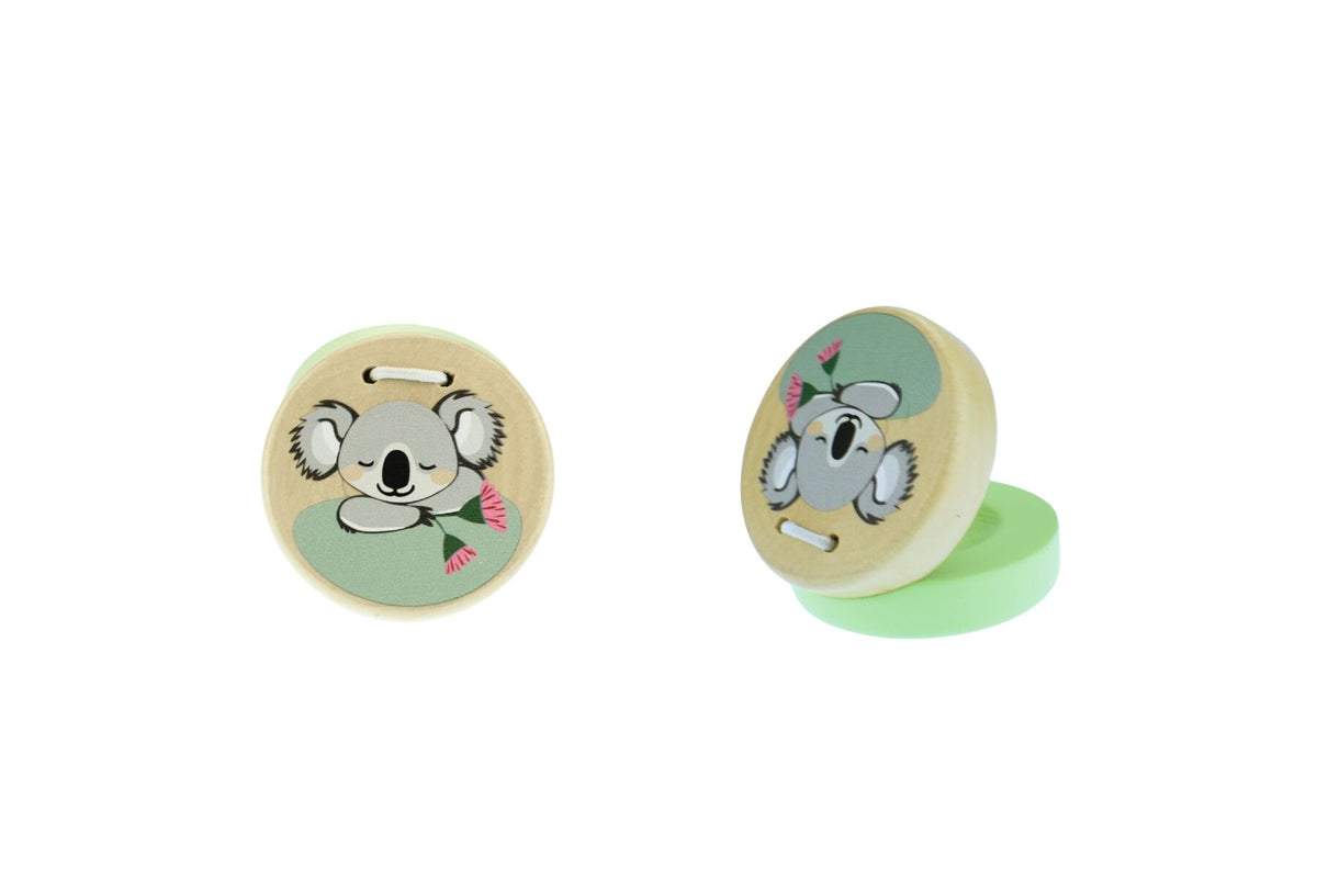 Koala Dream Bush Buddies Koala and Kangaroo Wooden Castanets