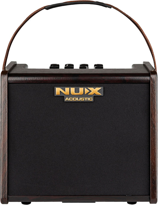 NUX AC25 Stageman 2-Channel, 25W Battery Operated Acoustic Amplifier