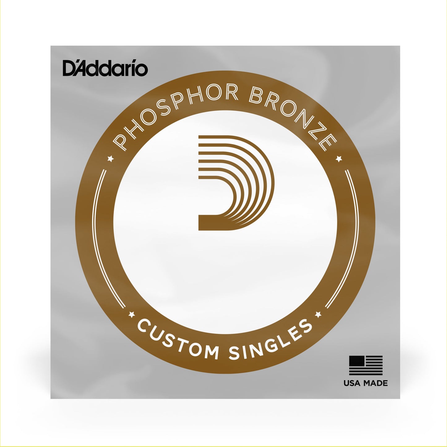 DAddario PB056 Phosphor Bronze Wound Acoustic Guitar Single String, .056