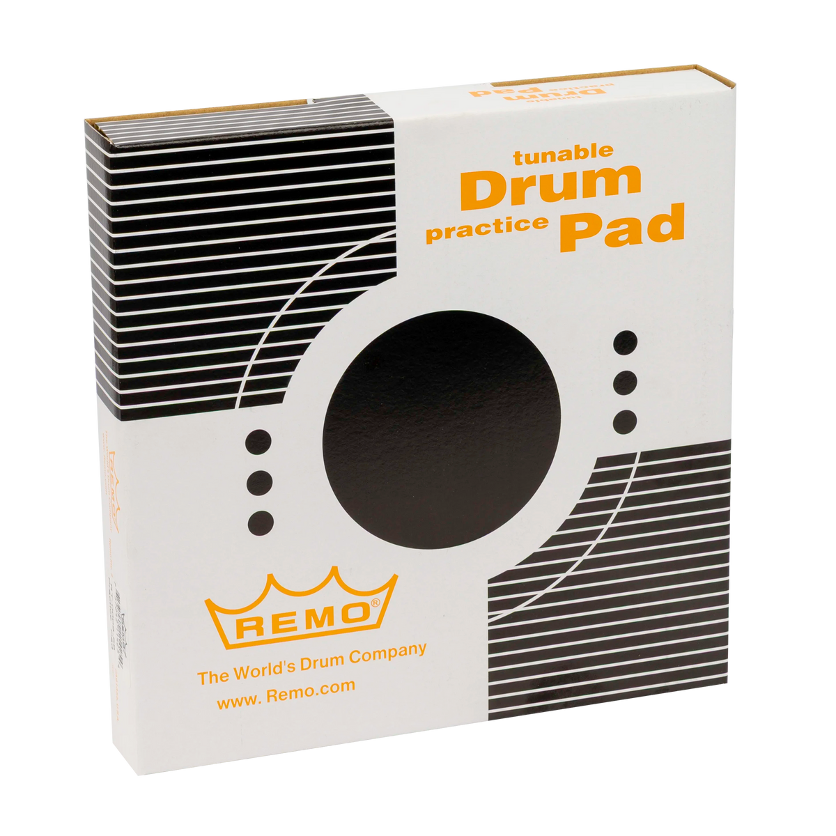 Remo 8" Tunable Practice Pad, Red, Ambassador Ebony Head
