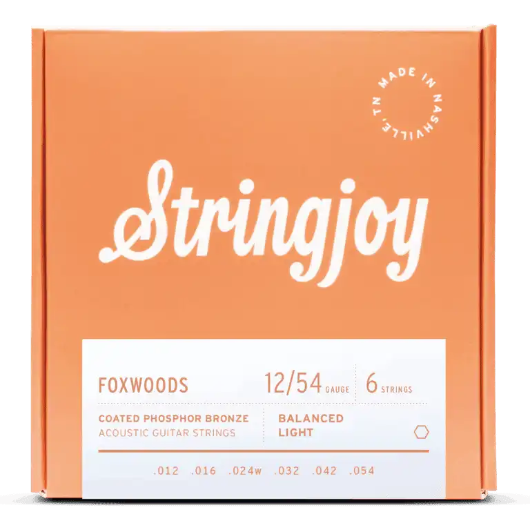 Stringjoy Foxwoods | Medium Gauge (13-56) Coated Phosphor Bronze Acoustic Guitar Strings