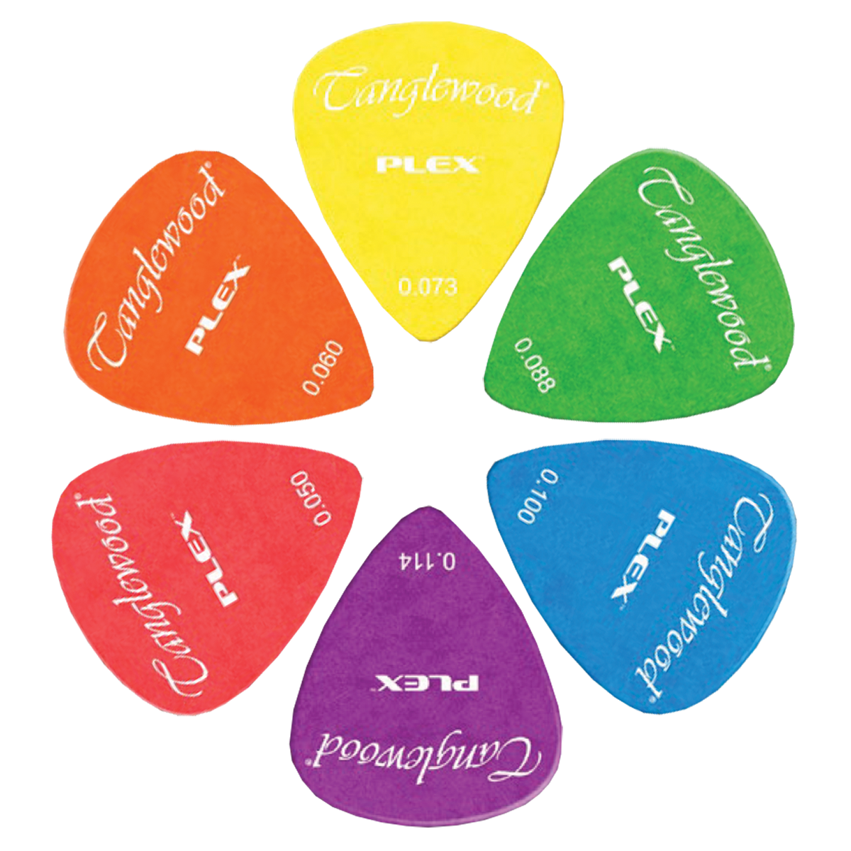 Tanglewood TWPP4 Plex Picks Pack of 12 .088 Green