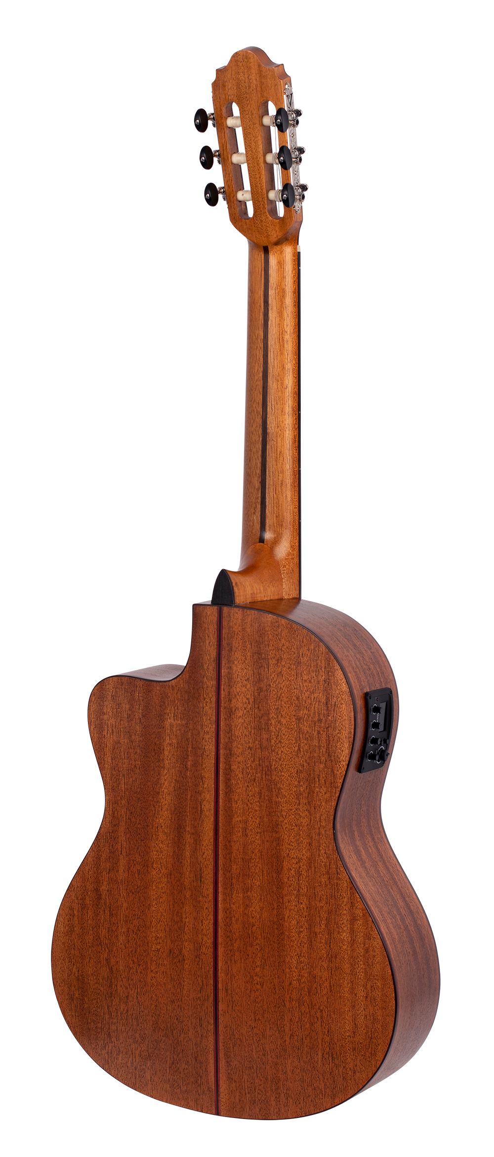 Valencia VC704CE 4/4 size Solid Top electric/acoustic classical guitar with Venetian cutaway