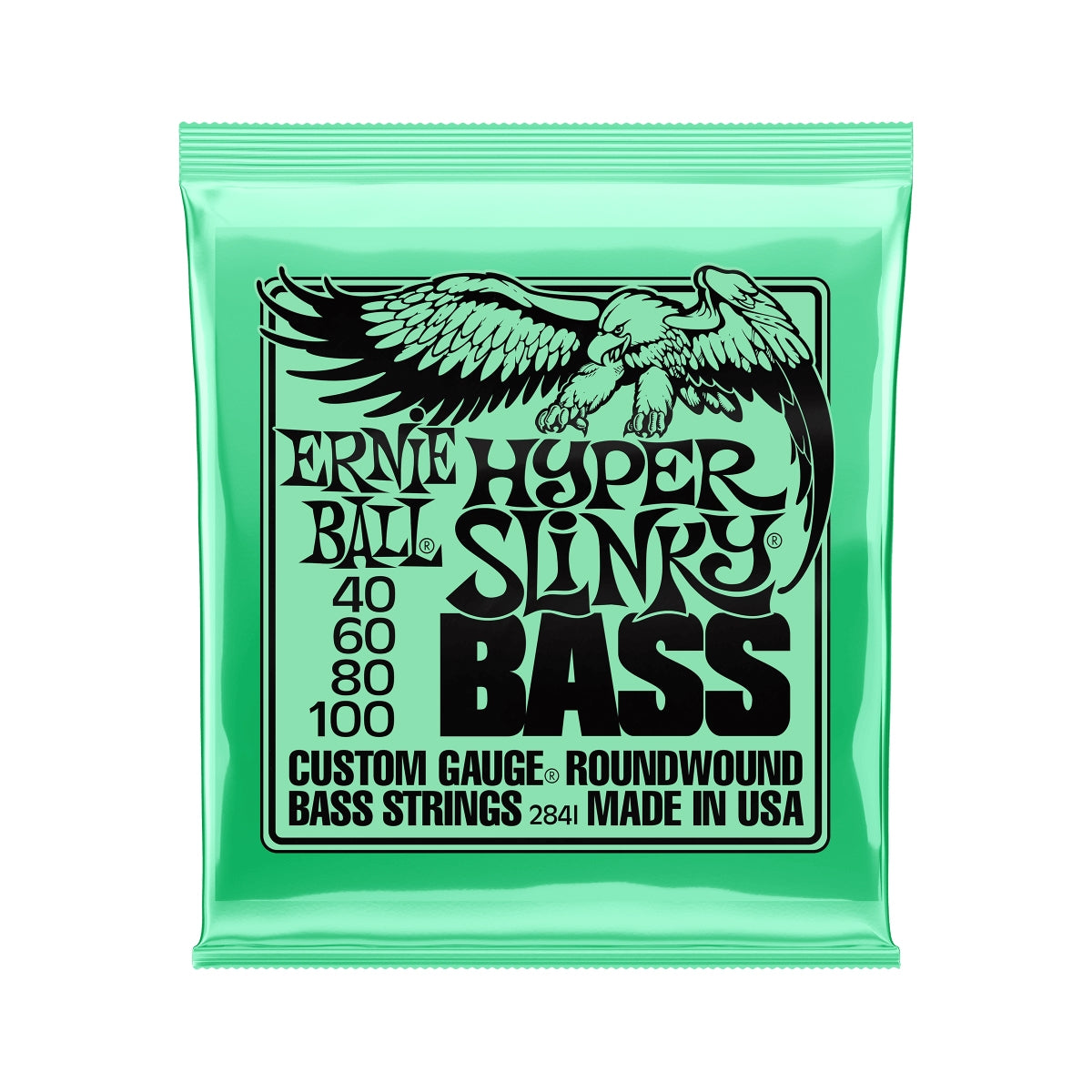 Ernie Ball Hyper Slinky Bass Nickel Wound Electric Bass Strings 40 - 100 Gauge