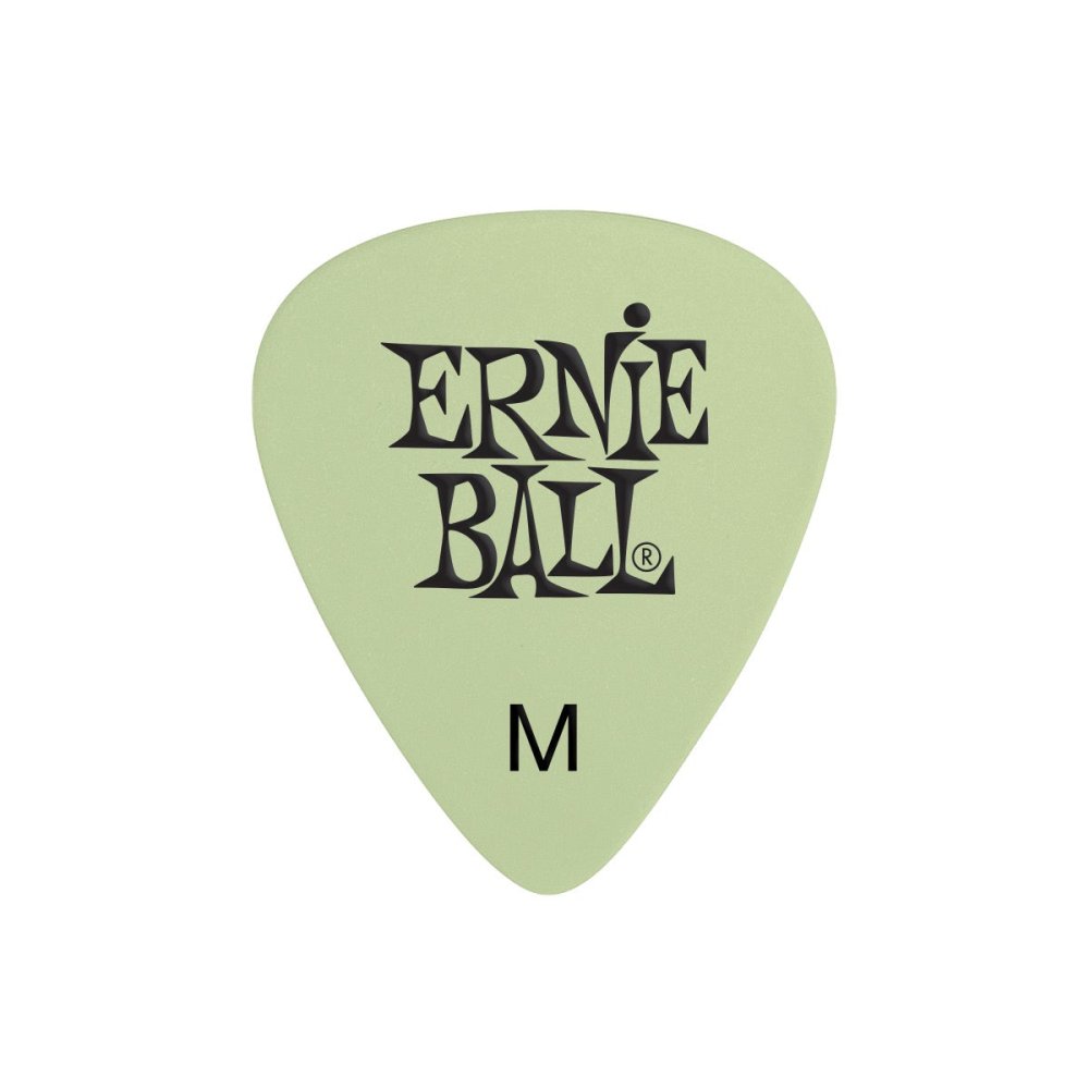 Ernie Ball Super Glow Cellulose Picks Medium 12-pack