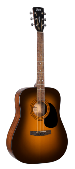 Cort AD810 Dreadnought Acoustic Guitar in Satin Sunburst