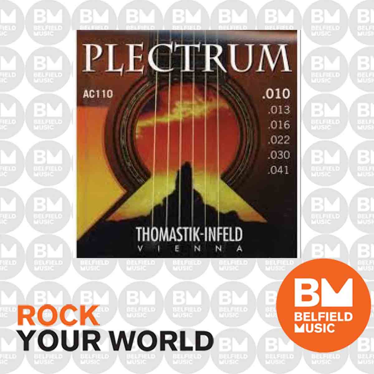 Thomastik Ac110 Plectrum Bronze Acoustic Guitar Strings 10-41
