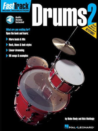 FastTrack Drums Method – Book 2 (Book/Online Audio)