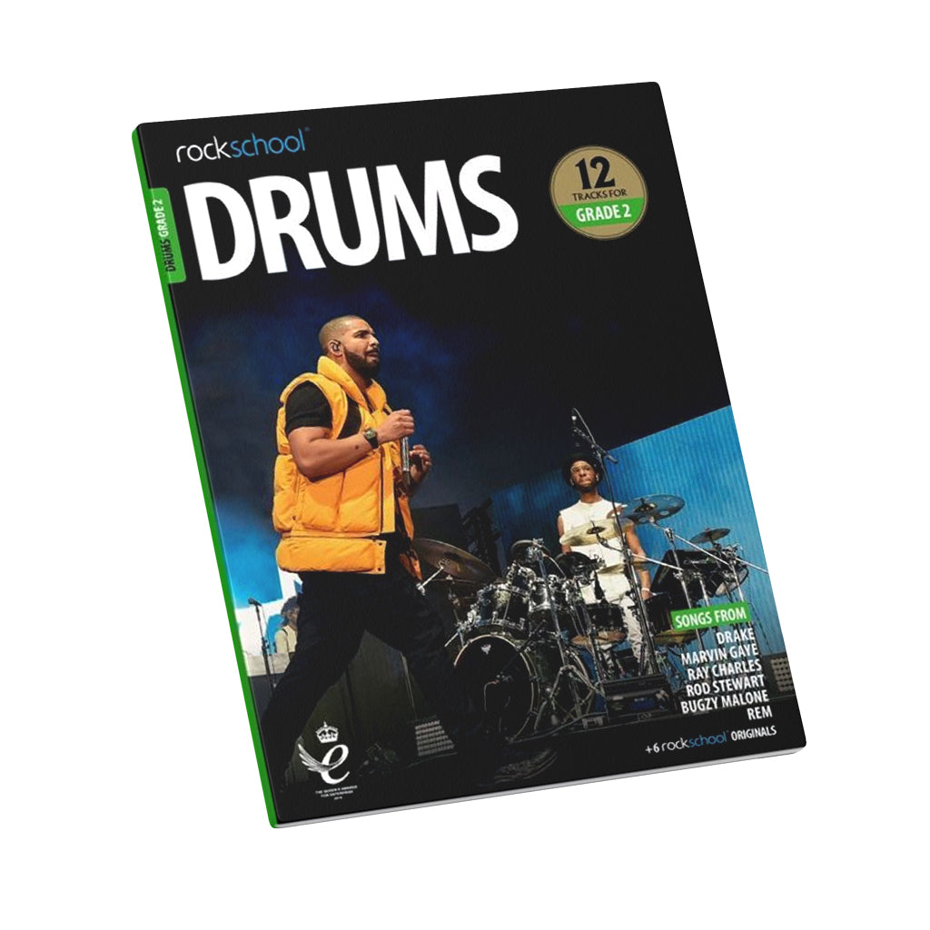 Rockschool Drums Grade 2 (2018–2024) – Book & Online Audio