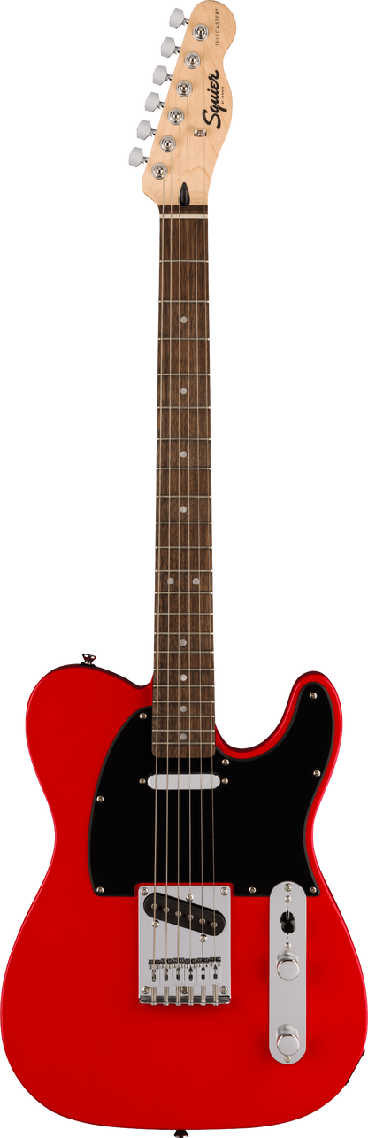 Squier Sonic® Telecaster®, Laurel Fingerboard, Black Pickguard, Torino Red