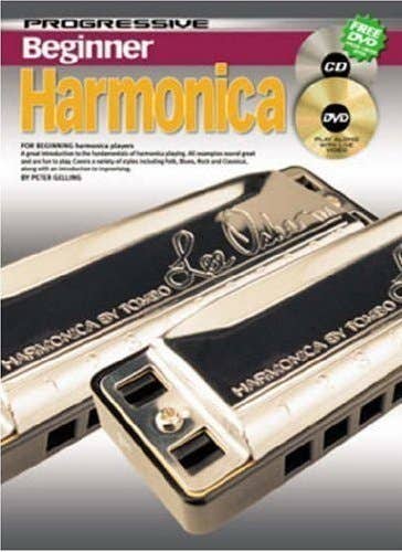 Progressive Beginner Harmonica Book/Online Video & Audio