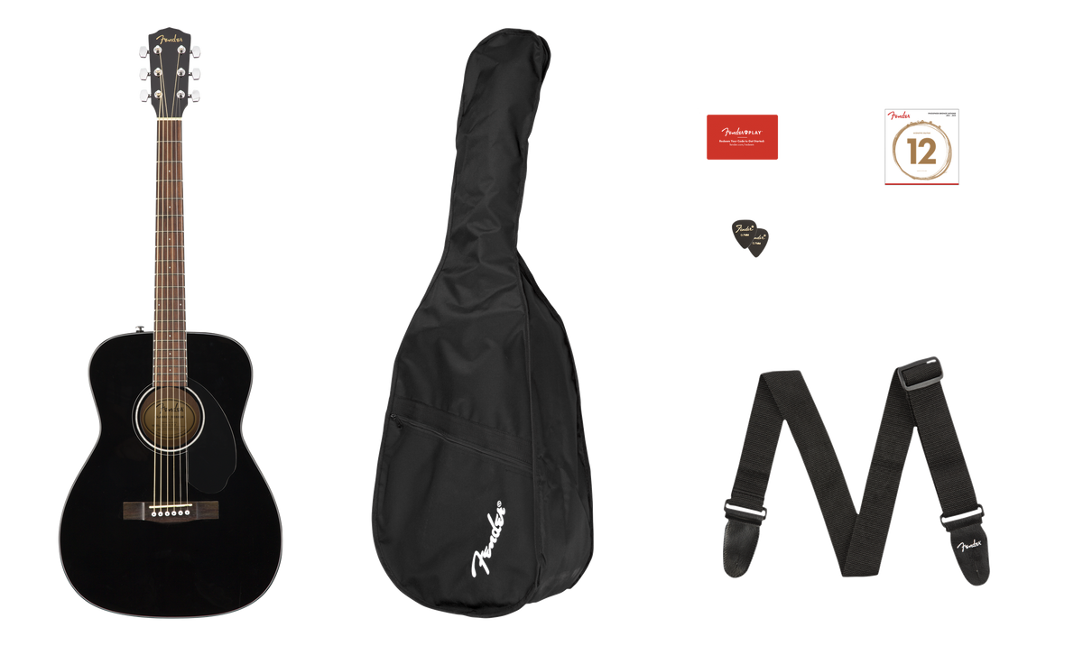 60S Concert Pack V2 (Black) inc Gig Bag / Strings & Picks