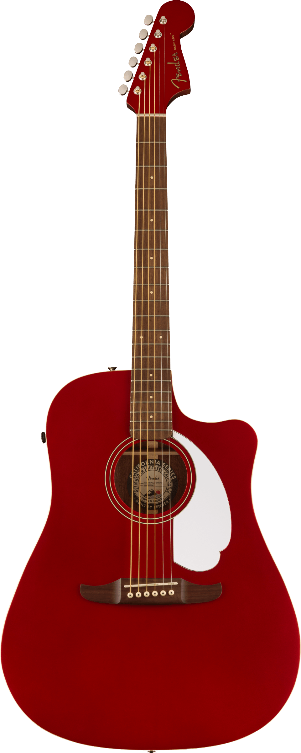 Redondo Player Walnut Fingerboard White Pickguard (Candy Apple Red)