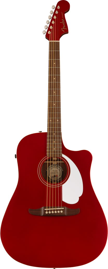 Redondo Player Walnut Fingerboard White Pickguard (Candy Apple Red)