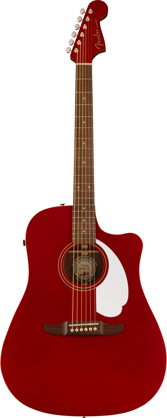 Redondo Player Walnut Fingerboard White Pickguard (Candy Apple Red)