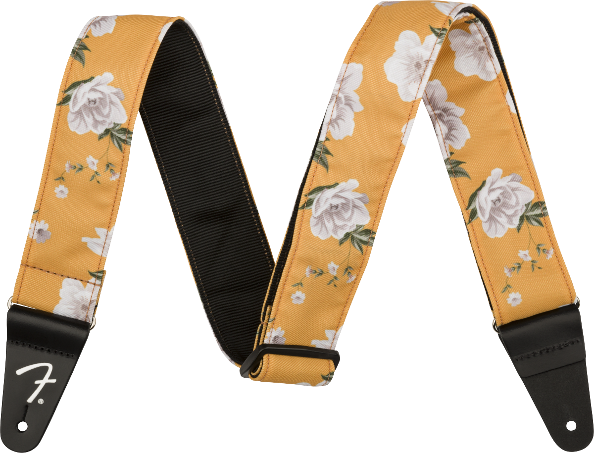 Fender Floral Strap, Marigold, 2 Inch
