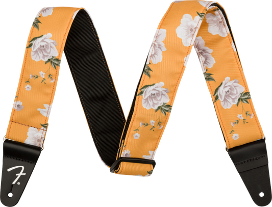 Fender Floral Strap, Marigold, 2 Inch