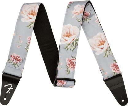 Fender Floral Strap, Gray, 2 Inch
