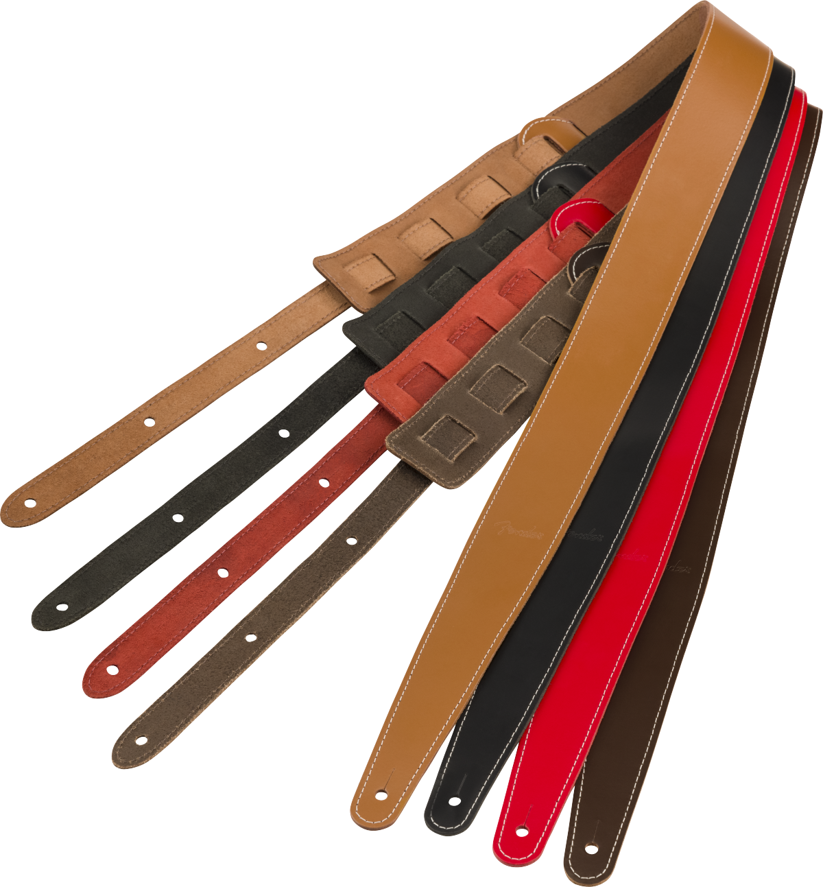 Fender 2 Inch Essentials Leather Strap, Tan