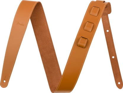 Fender 2 Inch Essentials Leather Strap, Tan