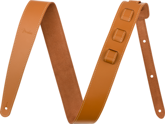 Fender 2 Inch Essentials Leather Strap, Tan