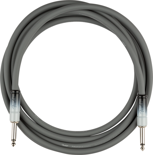 Fender Ombré Instrument Cable, Straight/Straight, 10', Silver Smoke