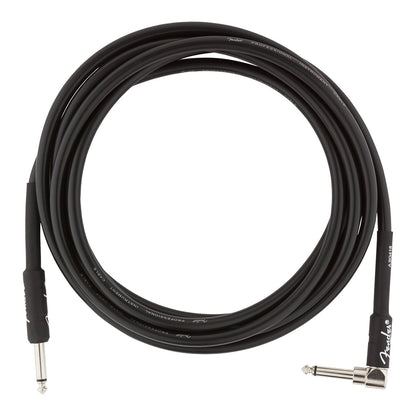 Fender Professional Series Instrument Cable, Straight-Angle, 10', Black