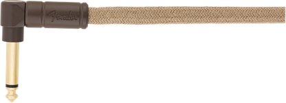 Fender Festival Instrument Cable Straight/Angle 10 Pure Hemp Natural