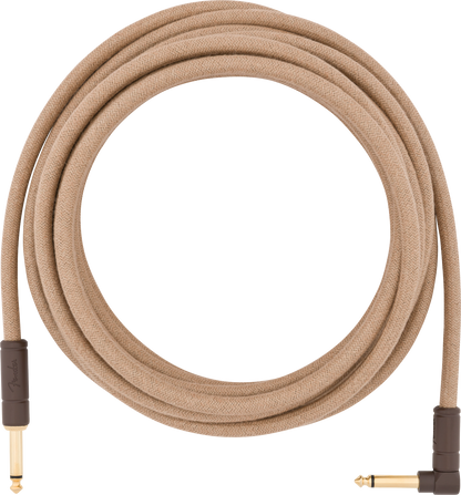 Fender Festival Instrument Cable Straight/Angle 18.6 Pure Hemp Natural