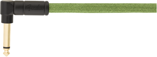 Fender Festival Instrument Cable Straight/Angle 18.6ft Pure Hemp Green
