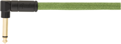 Fender Festival Instrument Cable Straight/Angle 18.6ft Pure Hemp Green