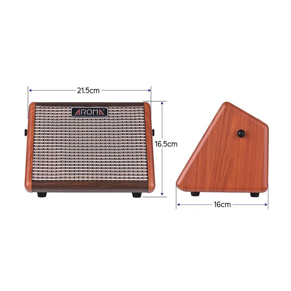 Aroma AG-15A 15W Acoustic Guitar Rechargeable Amplifier