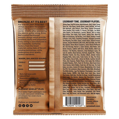Ernie Ball Earthwood Phosphor Bronze Acoustic Guitar Strings - Medium Light (12-54)