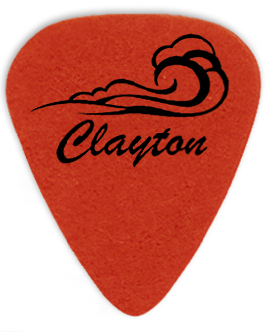 Clayton Uke Wave Felt Ukulele Picks 3-Pack