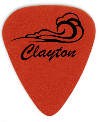 Clayton Uke Wave Felt Ukulele Picks 3-Pack