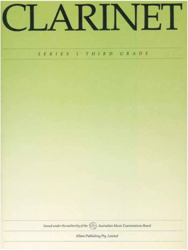 AMEB Clarinet Grade 3 Series 1 (Softcover Book)