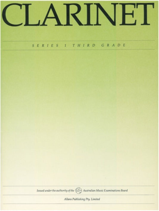 AMEB Clarinet Grade 3 Series 1 (Softcover Book)